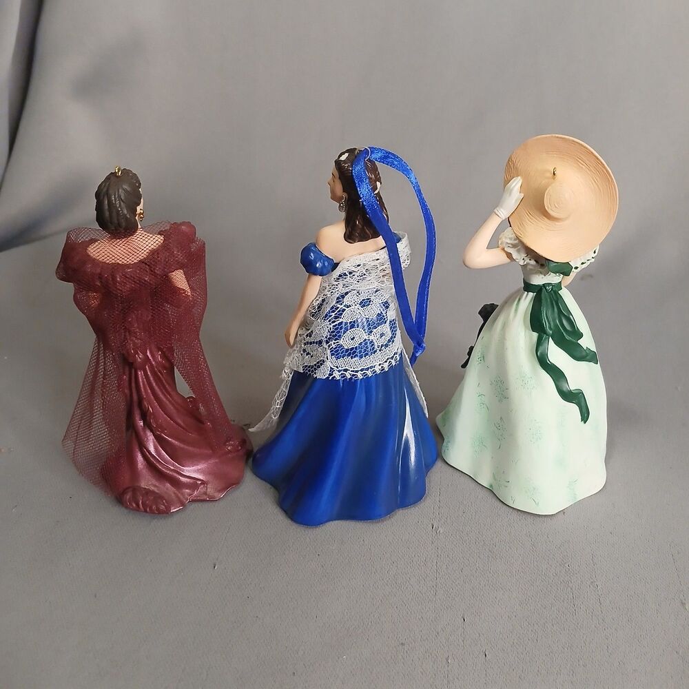 Hallmark Gone With The Wind Scarlett Ohara Portrait Red Dress Barbecue Dress VTG - Picture 4 of 4